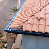 Fechamento lateral da calha