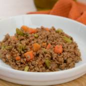 Carne moída com legumes