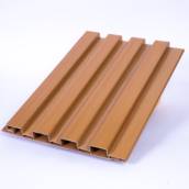Painel Ripado de PVC Peroba