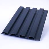 Painel Ripado de PVC Preto