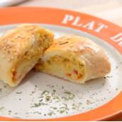Salgado de frango e catupiry