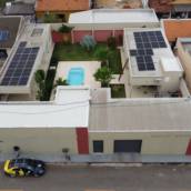 Instalação de placa solar