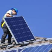 Instalação de placa solar