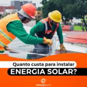 Instalação de placa solar
