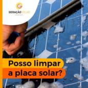 Limpeza de Placa Solar