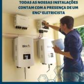 Instalação de placa solar