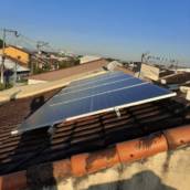 Limpeza de placa solar