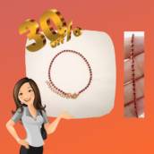 Pulseira strass rosa pink dourada