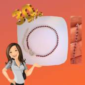 Pulseira strass pedra rosa pink prata
