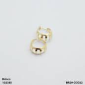 Brinco argola meia cana