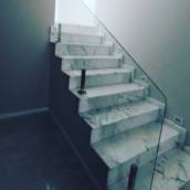 Guarda corpo com vidro