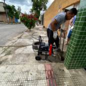 Desentupidora de caixa de esgoto