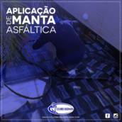 Aplicação de manta asfáltica