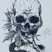 Tatuagem de caveira em Bauru