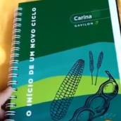Caderno personalizado com nome e porta caneta