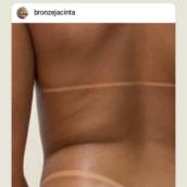 Bronzeamento natural com fita 