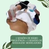 5 Sessões de Rádio Frequência + 5 Sessões de Massagem Modeladora