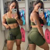 Shorts de Academia Verde Musgo em Bauru