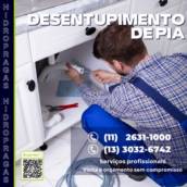 Desentupimento de pia