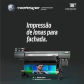 Impressão de lona fechada