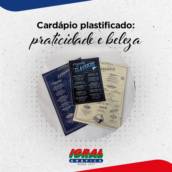 Cardápios Plastificados