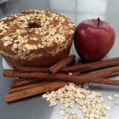 Bolo natural de Maça com Aveia em Bauru