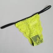 Calcinha de Tirinha Amarelo Neon em Bauru