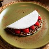Tapioca de Morango e Creme de Avelã