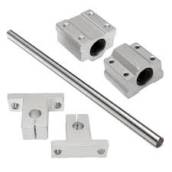 Mancal eixo e suporte linear