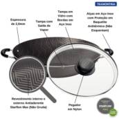 Panela Antiaderente Wok 36cm Paris Chumbo - Tramontina