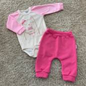 Conjunto Body e Calça Plush/Moletom 