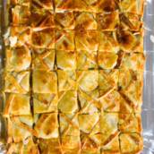 Torta de frango, palmito ou presunto e queijo em Bauru