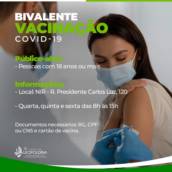 PREFEITURA SEGUE COM A CAMPANHA DE VACINAÇÃO BIVALENTE CONTRA A COVID-19