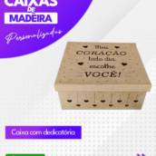 Caixa com dedicatória