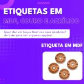 Etiqueta em MDF