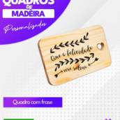 Quadro com frase