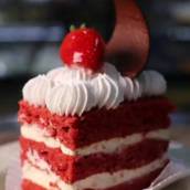 Fatia de bolo Red Velvet 