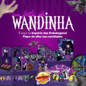 Decoração para festa da Wandinha