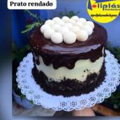 Prato rendado branco