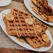 Waffle Proteico de Pasta de Amendoim 