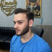 Corte simples com barba 
