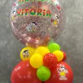Balão de aniversário com tema turma da mônica 