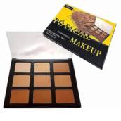 Pó Facial Make Up 8 cores + 1 pó bronzeador - Ruby Rose