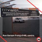 Estacionamento da Clinica Fitvision em Bauru