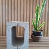 Meio Bloco Estrutural de Concreto 14x19x19