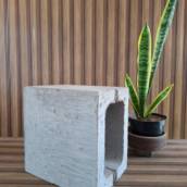 Meio Bloco Estrutural de Concreto 14x19x19