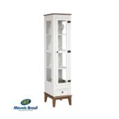 Cristaleira Wilfama 4237 1 porta 1 gaveta Branco