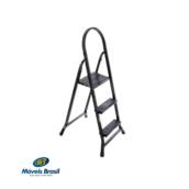 Escada Utilaço UDM0433 3 Degraus Preto