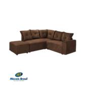 Estofado Barsotti Zurique Canto 504 Marrom