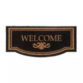 Capacho Kapazi Vinil Formas Welcome Preto 30Cm X 70Cm